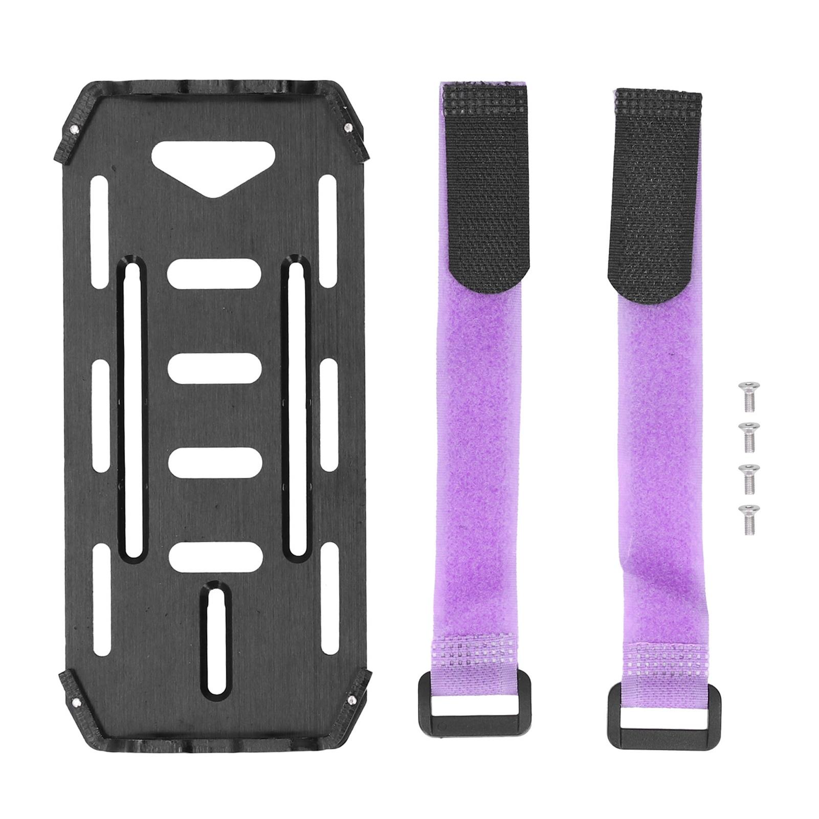 

RC Battery Aluminum Alloy Mounting Plate for Axial SCX10 9004690047D90 110 RC Crawler