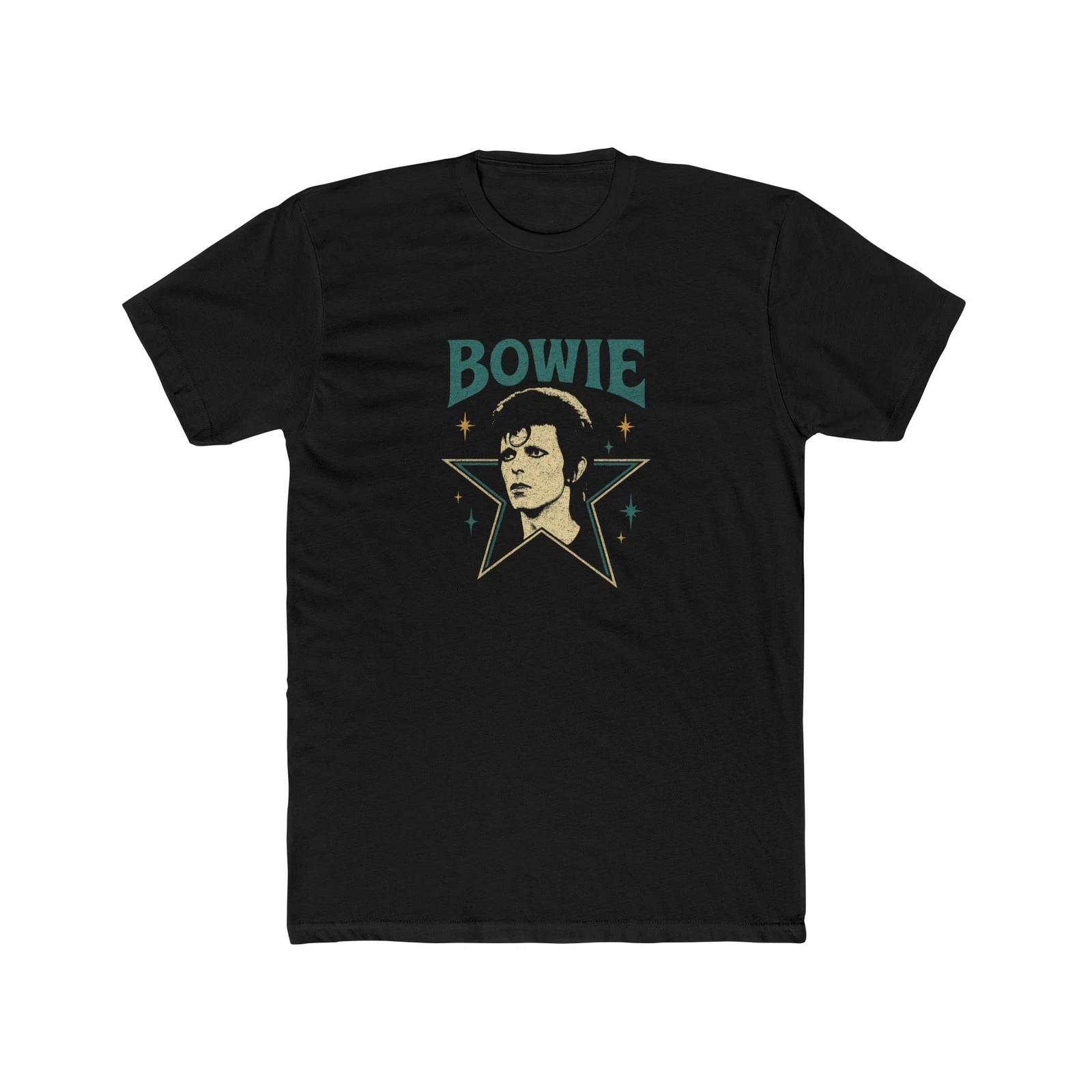 David Bowie Portrait Star Lettering T-Shirt 2XL