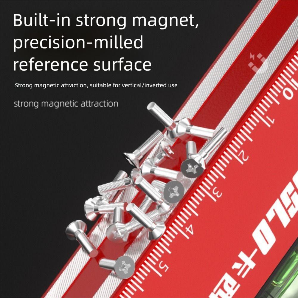 0-90° Range Digital Protractor LED Display Magnetic Level Measuring Ruler  Leveling Tools