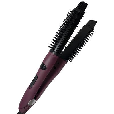 Fer à friser électrique à vitesse haute et basse n'abîme pas les cheveux Peigne à cheveux permanentés Forme de brosse ronde électrique en fleur de poirier