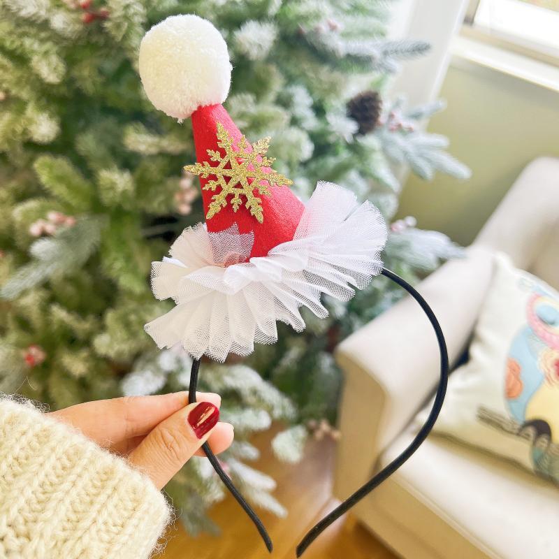 Sweet Christmas Antler Bow Headdress - Festive Fairy Hair Accessory