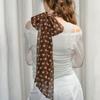 Thin Women Scarf Decorative Chiffon Scarf Fashion Hair Band  For Spring Summer Autumn