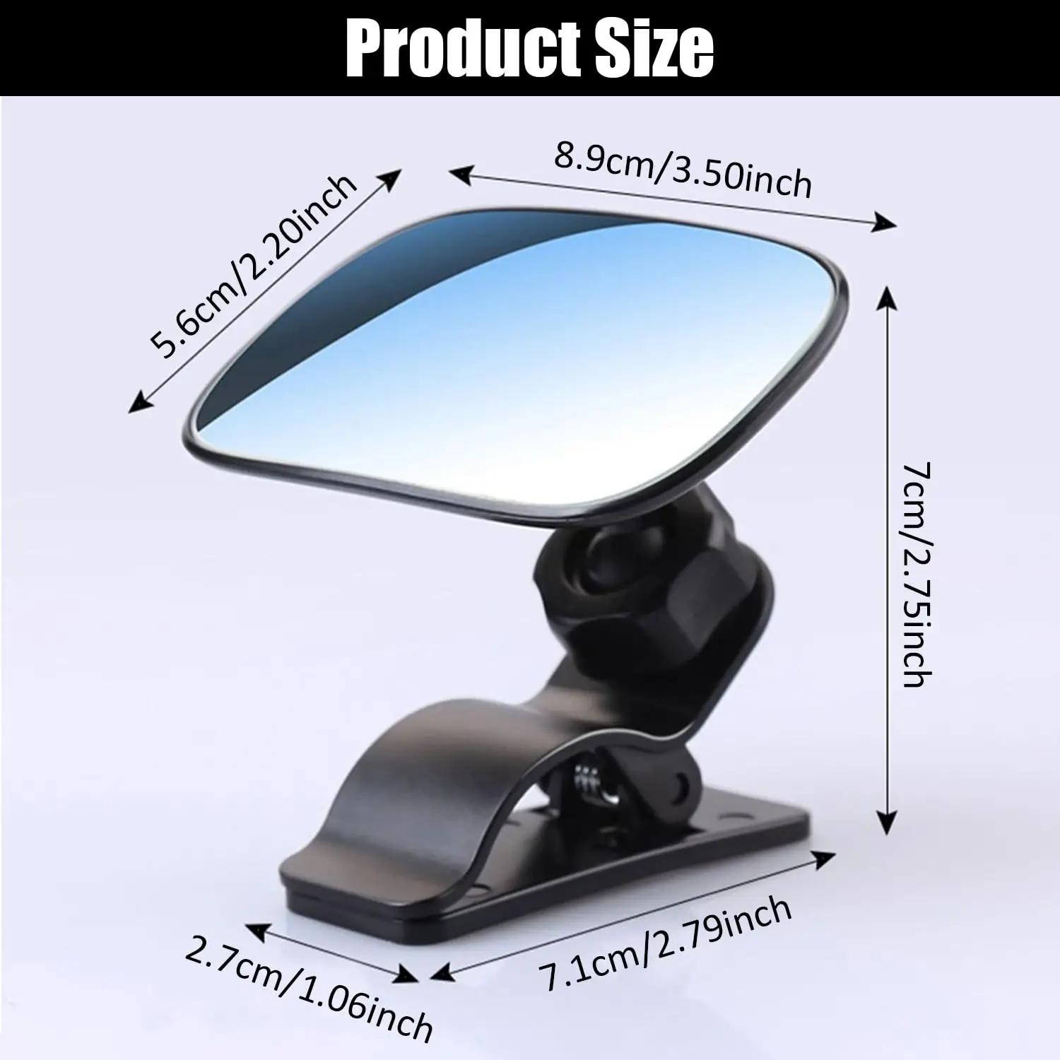 

Car Interior Baby Safety Mirror With Clip Rear View Mirrors Makeup Mirror Seat Back Clamp Auto Ornament Automotive Accessories чёрный
