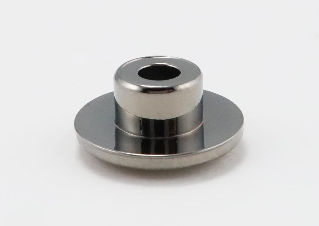 Kitaco 0900-000-80105 Cap Bolt Cover (For ABS/M6) General Purpose, 4 Pieces, Black Chrome