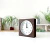 KATOMOKU Dual Use Clock 4, Brown, km-95BRRC, Radio-Controlled Clock, Wall or Tabletop Use, Continuous Second Hand, 14cm