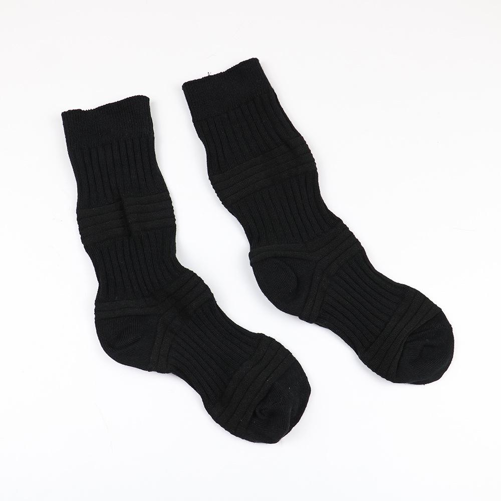 

Trendy Japanese Pleated Lantern Socks by Miyake – Unisex Cotton Mid-Calf One Size 35-42