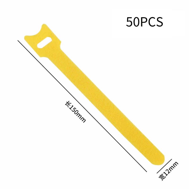 30/50/100Pcs Velcro , Power Cable And Data Cable Organizer, Reusable Binding Straps