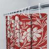 Red White Floral Shower Curtain Bathroom Decor Luxury Bathtub Curtains For Home, Hotel Or Spa Printed Fabric Water Repellent Bat