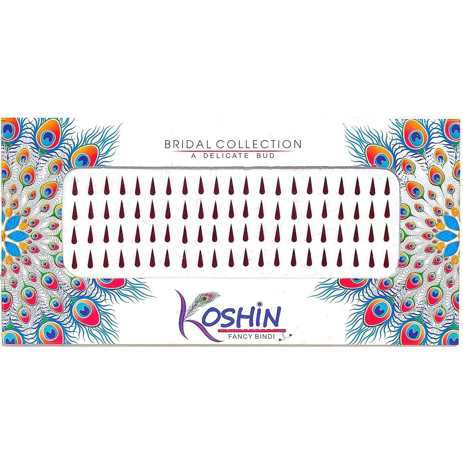 @ Indian Traditional Tilak Shape Small Size Bindi Maroon Color For Women UKR1570_60%OFF