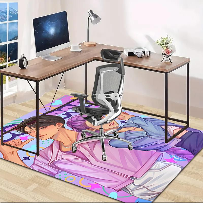 1pc KPop Demon Hunters20 Design Area Rug - Non-Slip, Soft & Cozy Floor Mat for Living Room, Bedroom, Office - Indoor/Outdoor Decorative Carpet