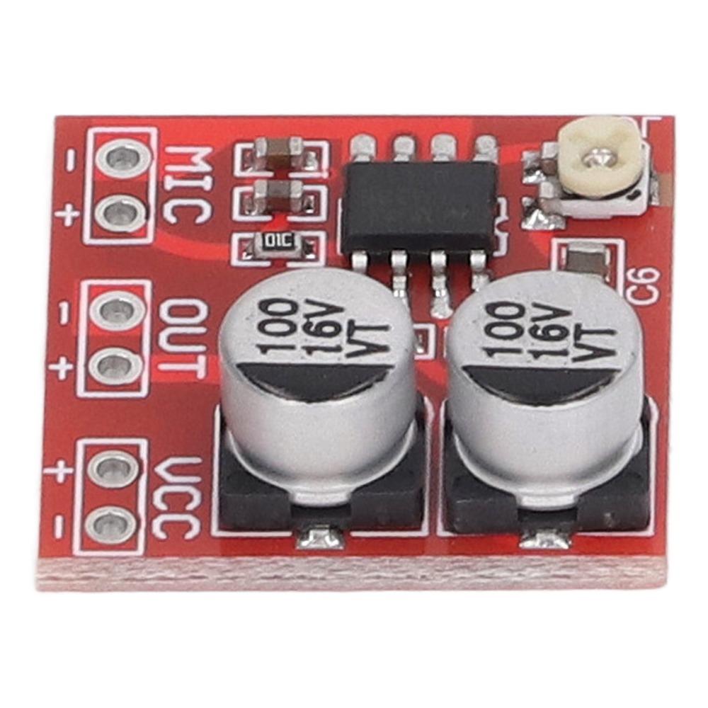 5PCS LM386 Electret Microphone Amplifier Module 20-200x 20*20*7mm Microphone Amplifier Module Adjustable Resistor DC4V‑12V