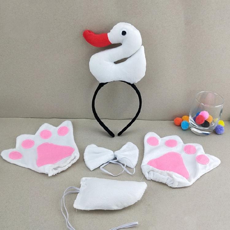 Cartoon-Enten-Gänse-Stirnbänder Tier-Schwanz-Kragen Haarreif für Kinder-Shows