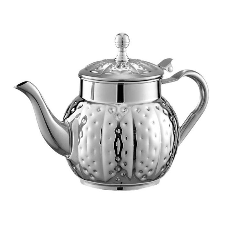 Elegant Electroplated Tea Pot Stainless Steel Teapot with Ergonomic Handle for Home Camping and Office Use