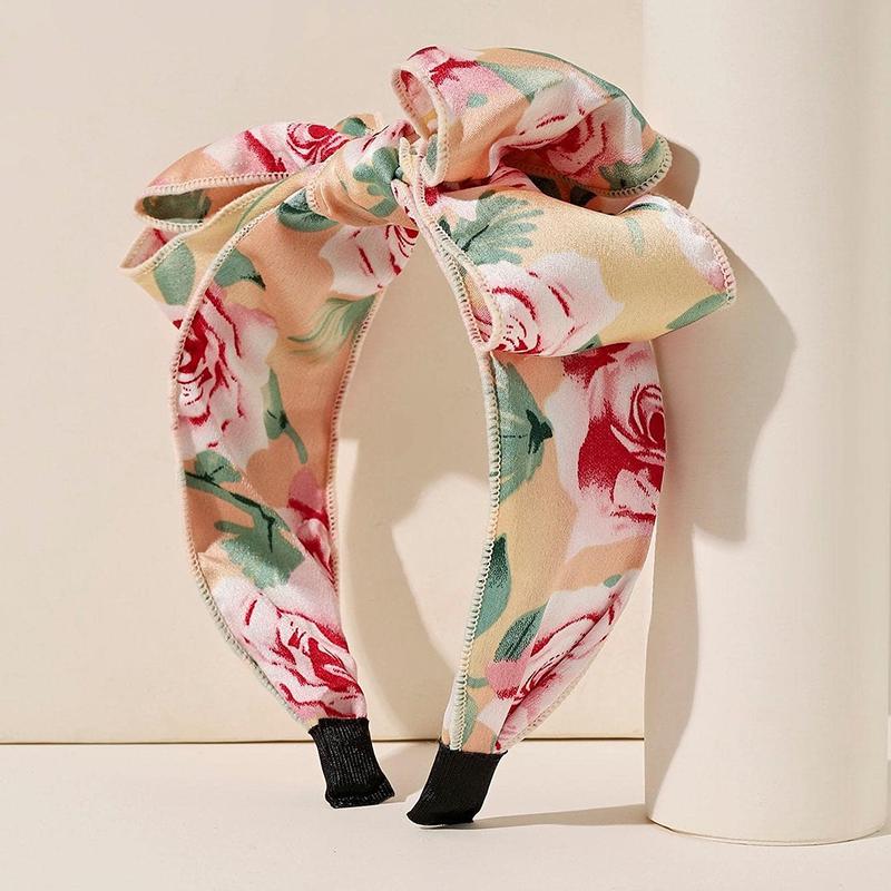 

Женщины Девушки Цветок Большой Бант Повязка на Голову Ободок Взрослые Аксессуары для Волос Ювелирные Изделия для Волос