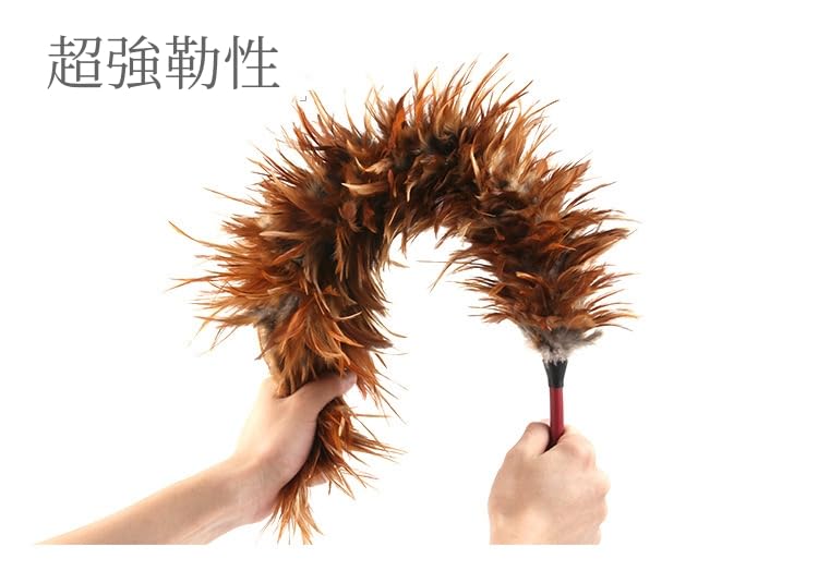 Eine Feder Hergestellt aus glänzendem Hühnerfleisch Ungefähr 65cm Auto Feder Huhn kompatibel mit beschichtetem Staubwischer! weich, Federn! lange. Staubwischer, Federn,