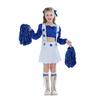 Halloween Kinderkostüm Dallas Cowboys Cheerleading Kostüm Mädchen Performance Kostüm Mädchen Blaues Cheerleading Kleid