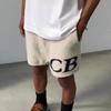 Unisex Trendy Logo Knit Sweater & Casual Shorts Combo