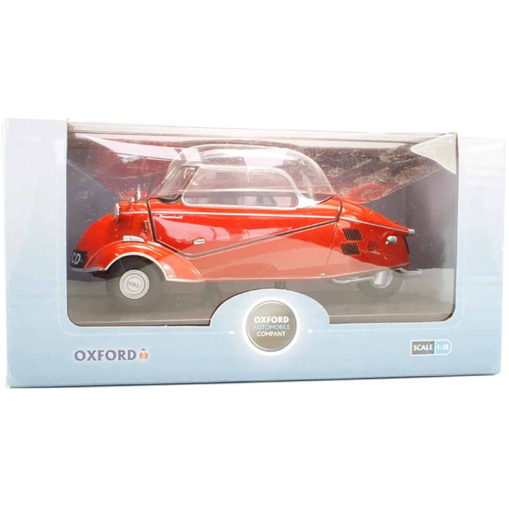 OXFORD Messerschmitt KR200 Bubble Car Scale Model Car 18MBC001 1/18 (Red)