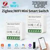 Tuya ZigBee/WiFi Mini Smart Switch 16A/20A DIY Breaker Relay Module with Power Monitoring, 2-Way Control for Smart Life Alexa Google Home Automation