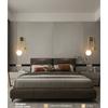 LED Bedroom Bedside Wall Light Lamp Glass Ball Gold Interior Lighting Sconce For Home Decor Living Room Corridor Luminaire