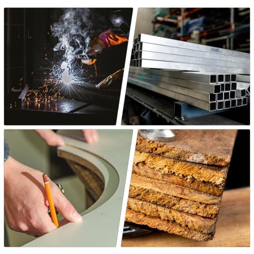 uyoyous Stainless Steel C-Clamp, Wide Jaw, 55mm with Opening, 5mm Thick, for Woodworking, Machining, Machine Assembly, Welding, Building, Home, and Mo