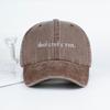 MLFO Berretto da Baseball Lavato Assolutamente Non Ricamato Leggero Traspirante e Regolabile Unisex Casual e alla Moda