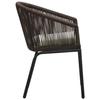 VidaXL Chaises de jardin 2 pcs Marron Rotin PVC
