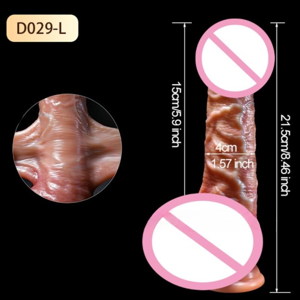 Realistic Sliding Foreskin Dildo for Women Testicles Penis sexy adult Strapon Dildos Masturbator Big Dick Anal plug 18+ Sex Toys