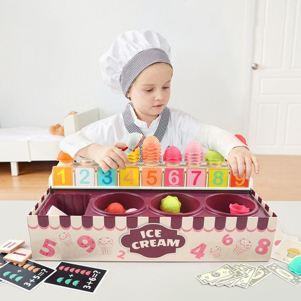 Plastic Pretend Play Food Toy Play House Math Learning Toy  Party Favor Gift