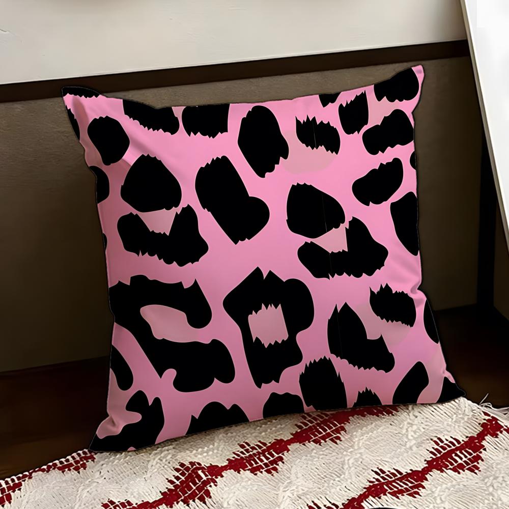 Fierce leopard print Cushion Cover Reversible Soft Durable Pillow Cover Home  Car MultiScene Use for Daily Comfort