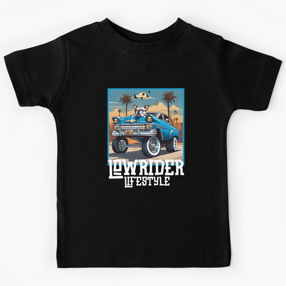 Lowrider Lifestyle Blue Custom Truck Kids T-Shirt 160