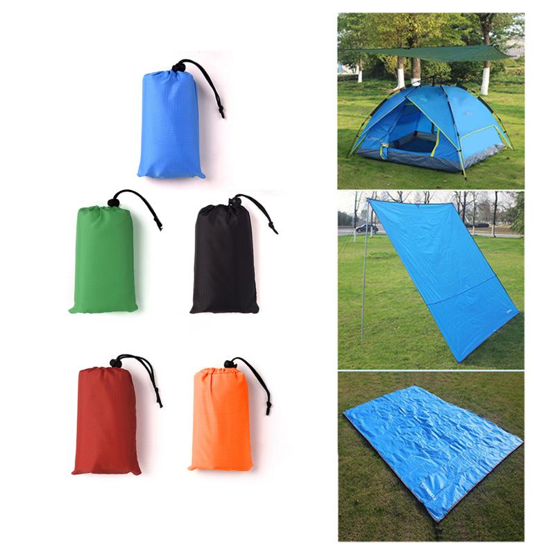 Telo da campeggio impermeabile per picnic, parasole, tenda multifunzionale, amaca, tenda da sole, accessori per escursioni, colore unito