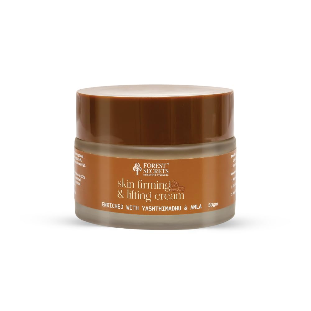 Forest Secrets Skin Firming & Lifting Cream 50gm | Yashthimadhu & Amla | Ayurvedic Face Cream for Lifting | Tightening & Improving Skin Elasticity