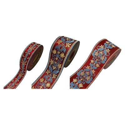 Jacquardband Bekleidungsdekoration 5M Nähband Stoffverzierungen für Kissenbezüge Kleidung Stirnband Tischsets Kleidung