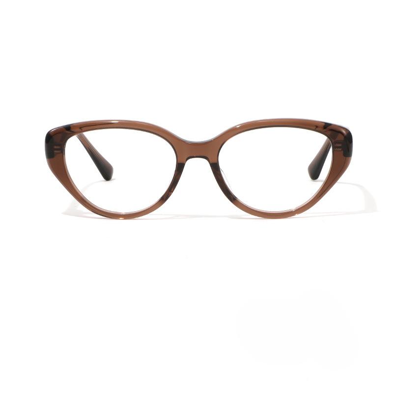 

Оправы для очков «кошачий глаз» из ацетата для близоруких женщин без макияжа могут быть оснащены оправами для очков с антисиним светом и черной оправой по рецепту