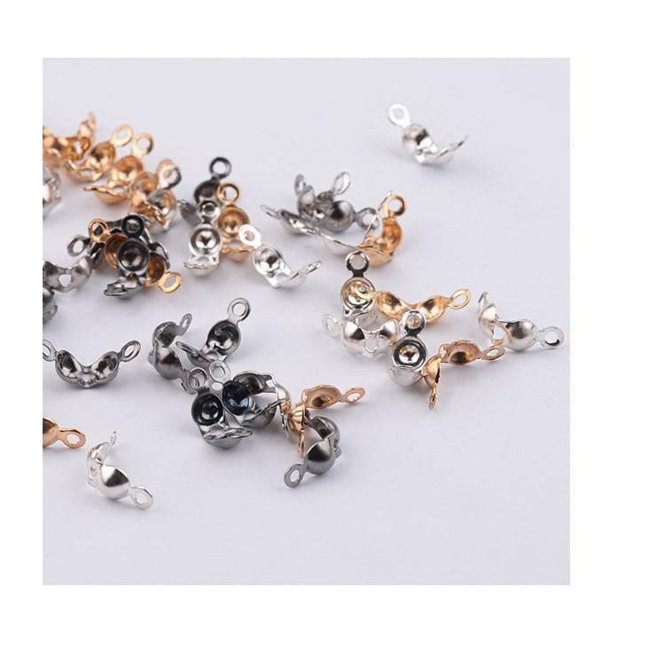 5000 Stück Kordelstopper mit zwei Löchern für DIY Schmuck Positionierungsperlen