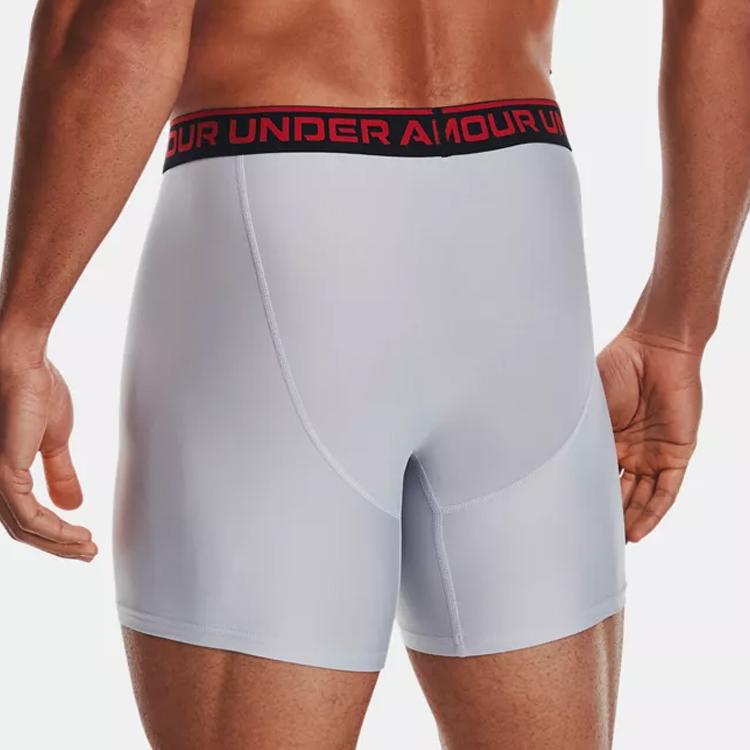 Under Armour Performance Boxerjock Logo Print Underwear Men Underwear Gray 1361650-011