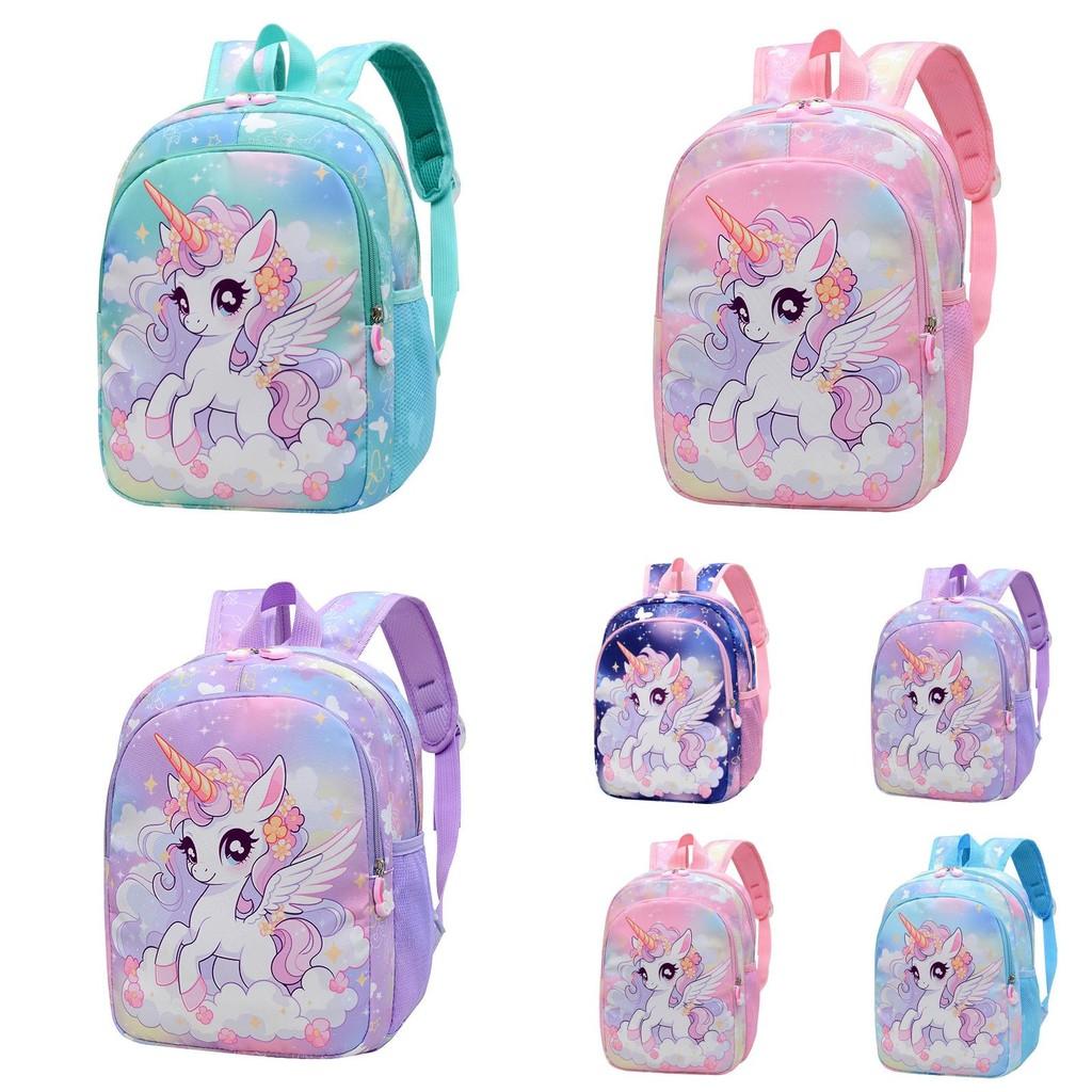 Unicorn Kids Backpack With Breathable Waterproof Oxford Fabric For School And Toddler Use
