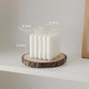 Rubik's Cube Aromatherapy Candle - Soy Wax White Geometric Ornament & Home Decor Candle