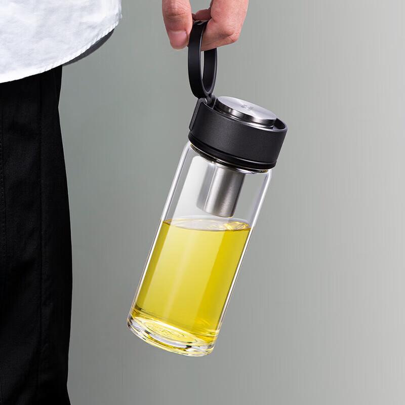 Wanxiang U262R Portable 660ML Heat-Resistant Glass Travel Mug