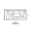 Geometric Ruler Pattern Planner Steel Ruler Multifunctional Hollow-Out Stainless Steel Metal Drawing & Doodling Ruler For Daily