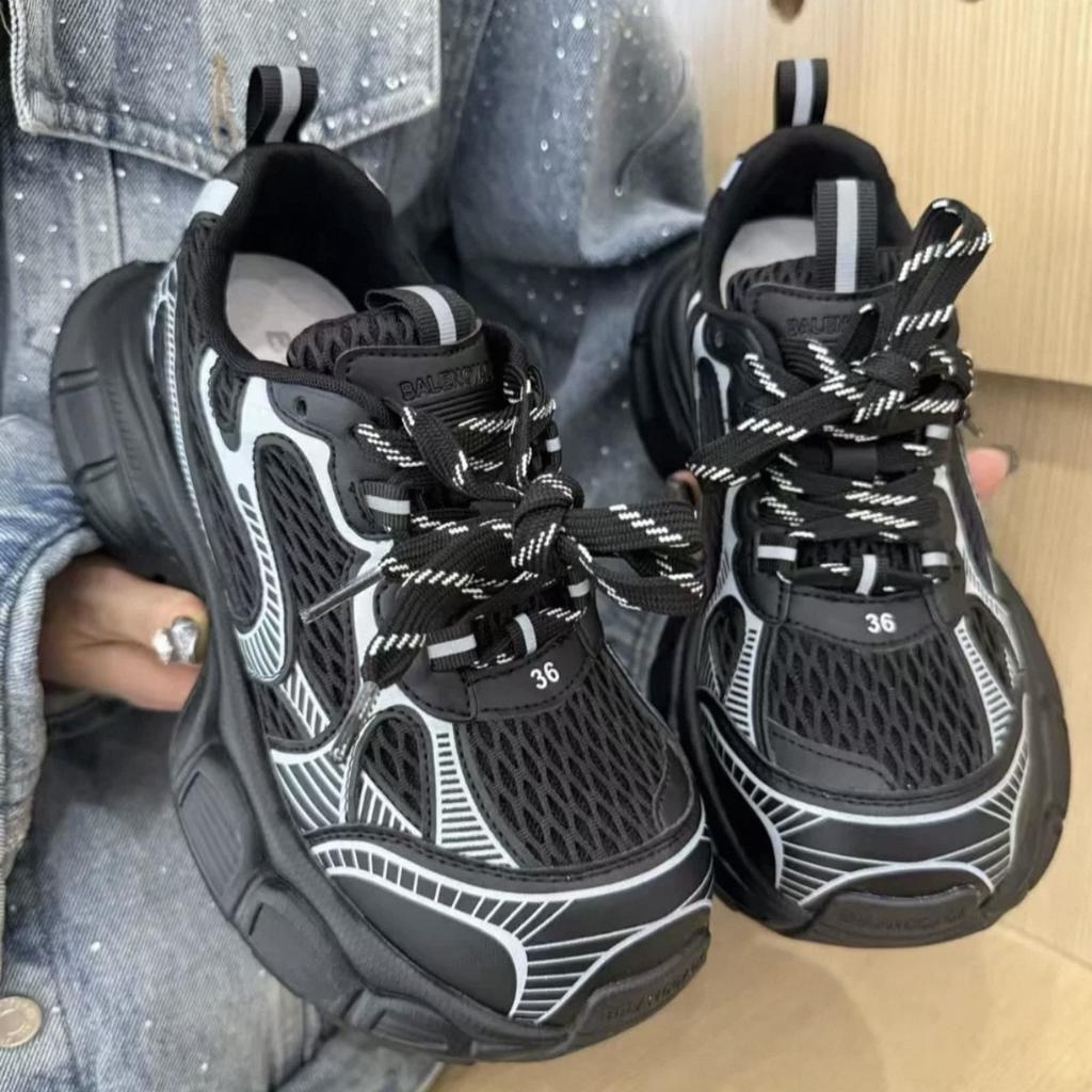 European goods popular locomotive fried street dad shoes 2026 spring and summer new muffin bottom fashion lace-up foreign style casual shoes