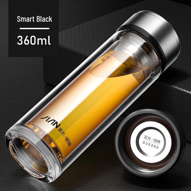 Fuguang Double-Wall Glass Water Bottle