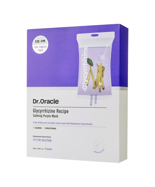 DR. Oracle Glycyrrhizin Rezept Beruhigende Lila Maske (10 Stück/1 Karton)