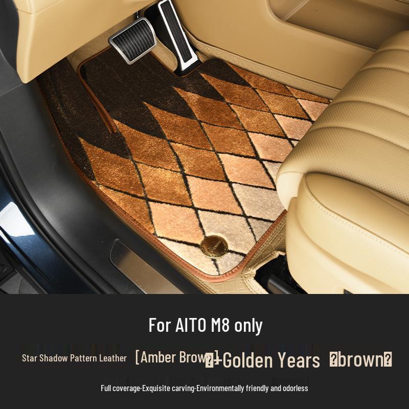 AITO M8 Floor Mats: Premium Aviation Soft Padding for Complete Interior Decoration and Protection