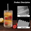 2024 Upgraded Large Capacity 16 oz/480 ml Hobnail Glasses Drinking Set of 12