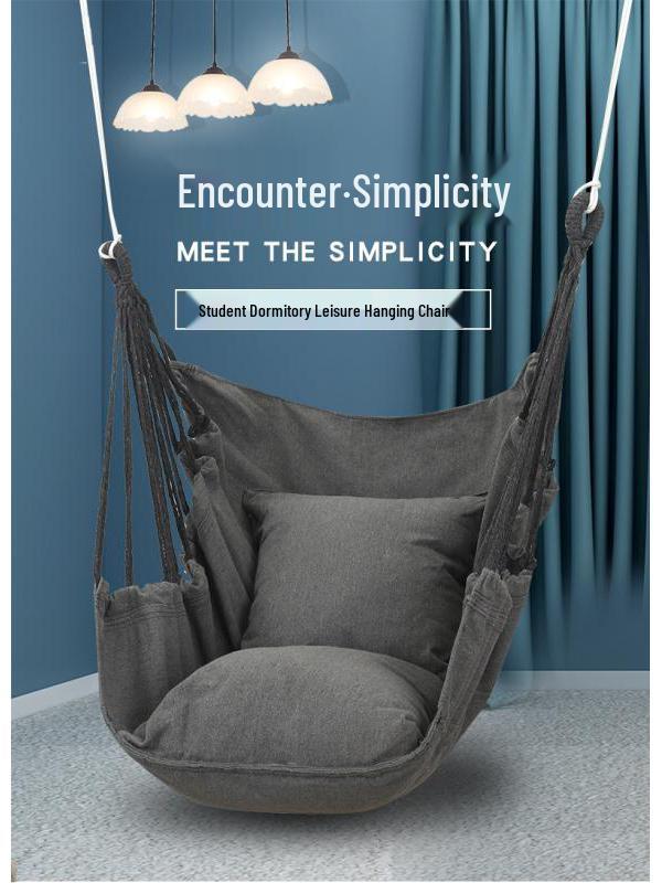Canvas Swing Chair for Dorm Rooms and Bedrooms – Perfect for Students and Adults