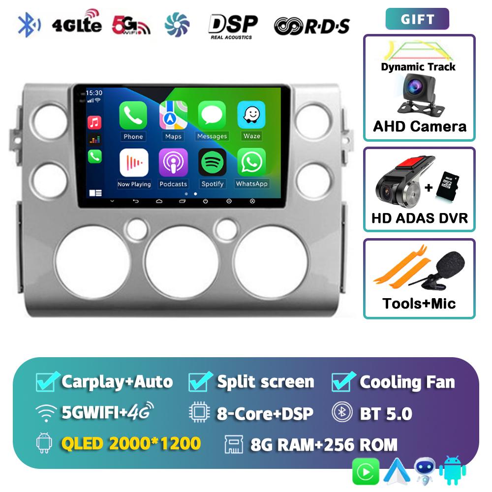 Android14 Car Radio For Toyota FJ Cruiser J15 2006 2007 2008 2009 2010 -2020 Smart Touch Screen Multimedia Player GPS Navigation