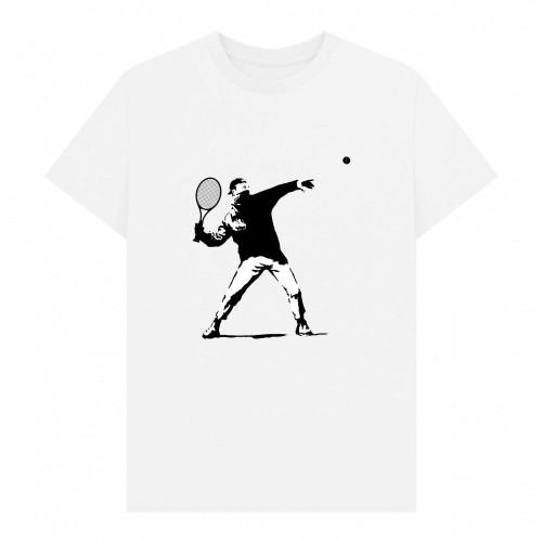 Apoh Unisex Adult Banksy Tennis T-Shirt