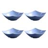 1/4Pcs Disposable Square Serving Bowls Smooth Edges Party Snack Salad Bowl